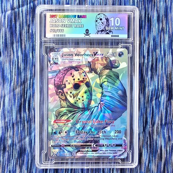 Jason Voorhees w/ Custom Slab Pokemon Card - Picture 7 of 8